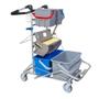 Tina Trolleys Fodpressevogn,  Tina Trolleys, model 1, 1100x600x1120mm,  grå, pulverlakeret stål, til drypsystem,  med tilbehør *Denne vare tages ikke retur*