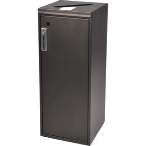 Tina Trolleys Affaldsspand,  Tina Trolleys, sort, pulverlakeret stål, 100 l, til papir, kan låses *Denne vare tages ikke retur* (1999914367)