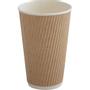 ABENA Kaffebæger, ABENA Gastro, 13,4cm, Ø9cm, 48 cl, 48 cl, brun, pap/PE, 16 oz, ripple wall