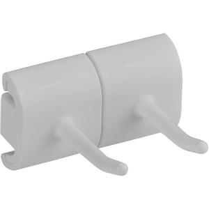 VIKAN Vægophæng til redskaber,  Vikan, 8, 3x7, 8x4, 8cm,  hvid, PP/TPE, dobbeltkrogs modul *Denne vare tages ikke retur* (199990459401*10)