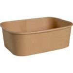 Skål, ABENA Gastro, 17x12x5, 5cm,  750 ml, brun, kraft/PE, 26 oz, rektangulær