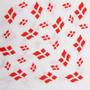 ABENA Frokostserviet, 3-lags, 1/4 fold, 33x33cm, hvid, papir, nyfiber, med flagmotiv