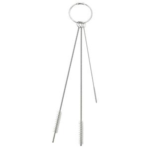 VIKAN Rørrensesæt,  Vikan, 15cm, hvid, PE/ rustfrit stål, blød (16829101)