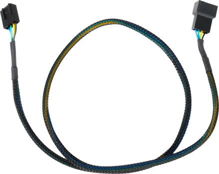Inet Extension cable for 4-pin fans 0.6m, black (8906899)