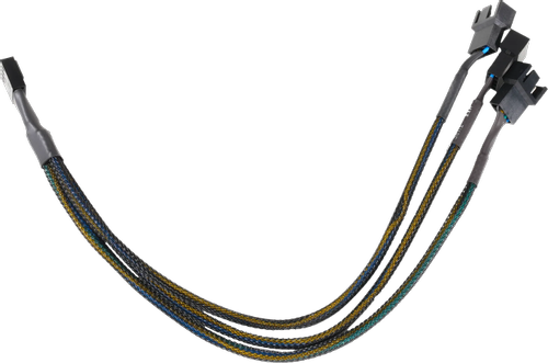 Inet Splitter for PWM fans, 4-pin to 3x4-pin fe, black (8906901)