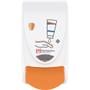 SCJP Dispenser, SCJ Professional Protect, 1000 ml, hvid, plast, manuel, med orange knap,1,0 ml pr. dosering *Denne vare tages ikke retur*