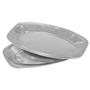 ABENA Serveringsfad, ABENA, 43,5x29x2,3cm, sølv, aluminium, oval