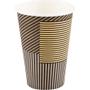 Abena Kaffebæger Lines, ABENA Gastro, 9,2cm, Ø7cm, 20 cl, 22 cl, brun, pap/PE, 7,5 oz