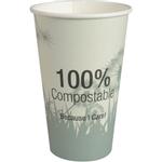 Kaffebæger Dandelion,  ABENA Gastro, 13,5cm, Ø9cm, 48 cl, 49 cl, grøn, CPLA/pap, 16 oz