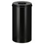 _ Brandhæmmende affaldsspand,  sort, metal, 50 l, brandsikker