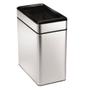 Simplehuman Papirkurv, Simplehuman, stål mat, rustfrit stål, 10 l, med inderspand i plast