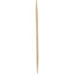 Tandstikker,  ABENA Gastro, 6,5cm, natur, runde, med spids i begge ender, enkeltpakket i papir