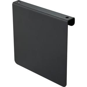 _ Bukket plade, grå, pulverlakeret stål, til piktogrammer på 12x12cm *Denne vare tages ikke retur* (1010002304)