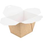 Takeaway boks, ABENA, 6, 5x8x8, 8cm,  450 ml, brun, kraft, lille