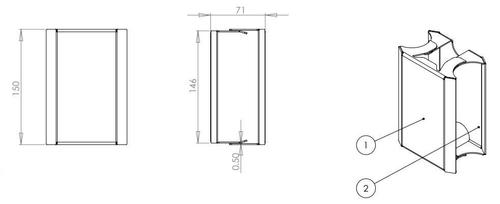 UNICOL VS1000 COMPLETE 15CM MAST (VSM15)