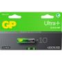 GP Batteri, GP Ultra Plus, Alkaline, AA, 10-pak