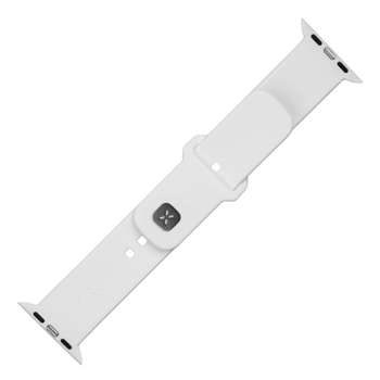FIXED älykellon silikoniranneke,  Apple Watch Ultra, valkoinen (FIXSST2-1029-WH)