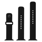 FIXED Silikone rem SET til Apple Watch 42/ 44/ 45mm Sort (FIXSST2-434-BK)