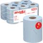 KIMBERLY-CLARK Håndklæderulle, Kimberly-Clark Wypall L10, 1-lags, Mini, 79m x 38cm, Ø18,3cm, blå, genanvendt papir, med spiralhylse