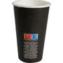 _ Kaffebæger Beans, ABENA Gastro, 13,6cm, Ø9cm, 48 cl, 48 cl, sort, pap/PE, 16 oz