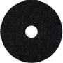 ABENA Gulvrondel, 12", Ø305mm, sort, genanvendt PET fiber, til grovere vådskuring