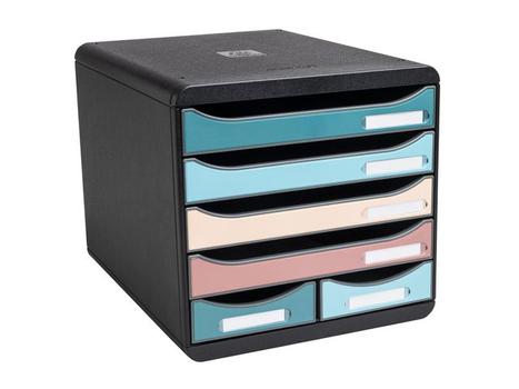 EXACOMPTA Skuffekabinett EXACOMPTA Skandi 6sk ass (312606D)