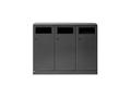 bica Avfallsbeholder BICA 713 ute 3x100L Antr
