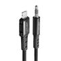 Acefast Audio cable Lightning to 3,5mm AUX mini jack (male) MFI, 1.2m - Black