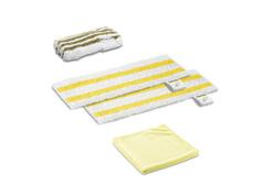 Kärcher Klutsett til SC damprensere 2 universelle gulvvaskekluter, 1 klut for håndmunnstykket, 1 mikrofiberklut