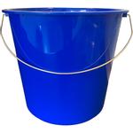 Inventarspand,  24cm, Ø27cm, 10 l, blå, metal/PP, med hank