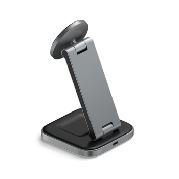 SATECHI 2-in-1 Foldable Qi2 Wireless Charging Stand Sort (ST-Q21FM)