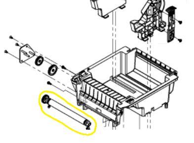 TSC Platen roller assembly (SP-DA210-0016)