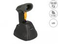 DELOCK 2.4 GHz Barcode Scanner 1D and 2D with charging station