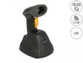 DELOCK 2.4 GHz Barcode Scanner 1D and 2D with charging station