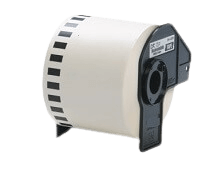 NS Supplies Brother DK44205 62 mm x 30 m Sort tekst / Hvid tape tape kompatibel