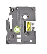 NS Supplies Brother TZe-fx621 9 mm x 8 m Sort tekst / Gul tape tape kompatibel