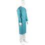 ABENA Operationskittel, ABENA Protectus, L, 125cm, Ø150cm, grøn, SMMSS, HP, uden håndklæder, steril, engangs