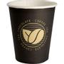 _ Kaffebæger Beans, ABENA Gastro, 9,2cm, Ø8cm, 24 cl, 24 cl, sort, pap/PE, 8 oz