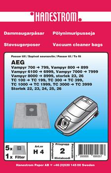HANESTRÖM Dammsugarpåsar AEG 700 (H4)