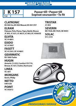 HANESTRÖM Vacuum cleaner bags K157 (K157)