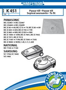 HANESTRÖM Vacuum cleaner bags K451 (K451)