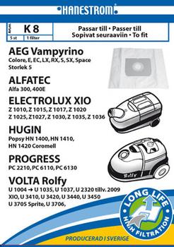 HANESTRÖM Vacuum cleaner bags K8 (K8)