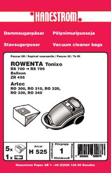 HANESTRÖM Dammsugarpåsar ROWENTA TONIXO (H525)