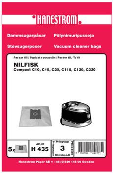 HANESTRÖM Dammsugarpåsar NILFISK COMPACT C10, C20 (H435)
