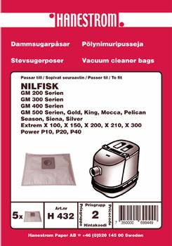 HANESTRÖM Dammsugarpåsar NILFISK GM 200 - GM 500 (H432)