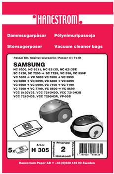 HANESTRÖM Dammsugarpåsar SAMSUNG VCC 7210H3O (H305)