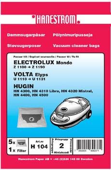 HANESTRÖM Dammsugarpåsar ELECTROLUX MONDO (H104)