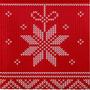 ABENA Middagsserviet, Christmas star, 1/4 fold, 40x40cm, rød, airlaid