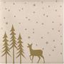 ABENA Middagsserviet, Golden Winter, 1/4 fold, 40x40cm, beige, airlaid