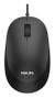 PHILIPS s 2000 Series SPK7207BL - Mouse - ergonomic - right and left-handed - optical - 3 buttons - wired - USB 2.0